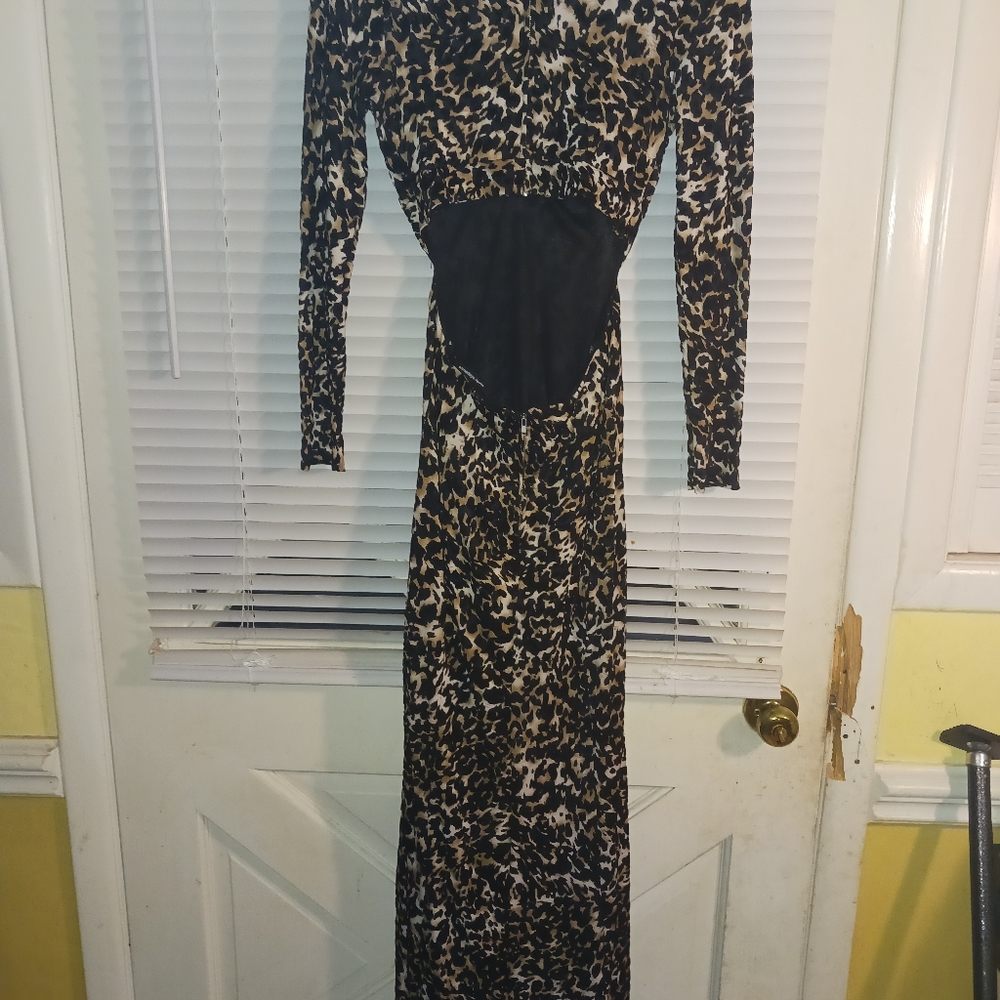 Leopard Print Some Days Lovin Maxi Bodycon Dress - image 1